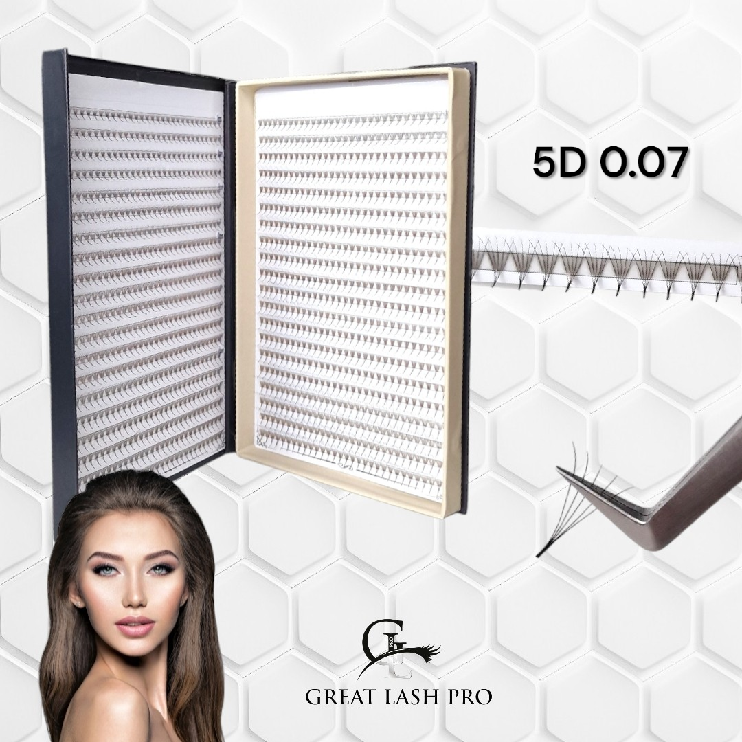 Premades 3D 0.07 Mix Tray 1200 fans - Great Lash Pro
