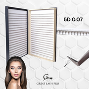 Premades 3D 0.07 Mix Tray 1200 fans - Great Lash Pro