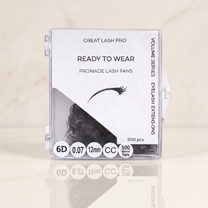 6D 0.07 12mm CC 500 fans, кутийка на почти бял мрамор