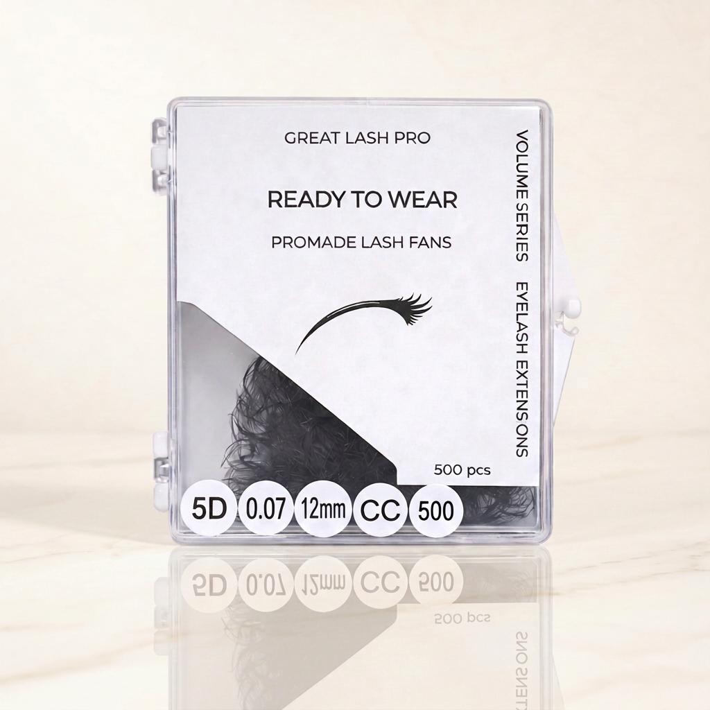 5D 0.07 12mm CC 500 fans, затворена кутия на почти бял мрамор