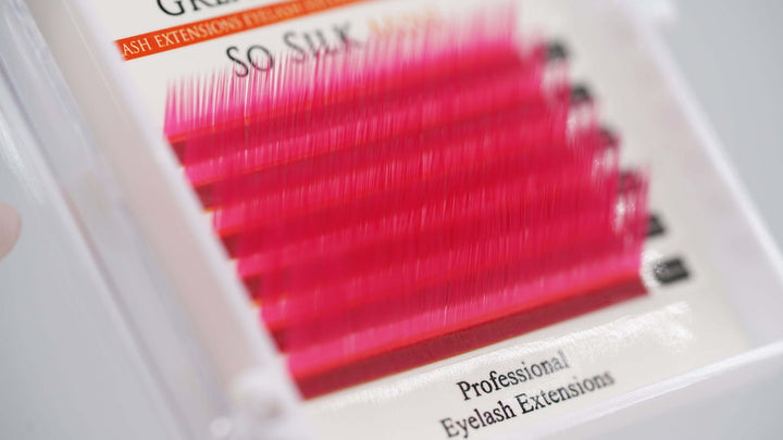 pink lashes, eyelash extensions